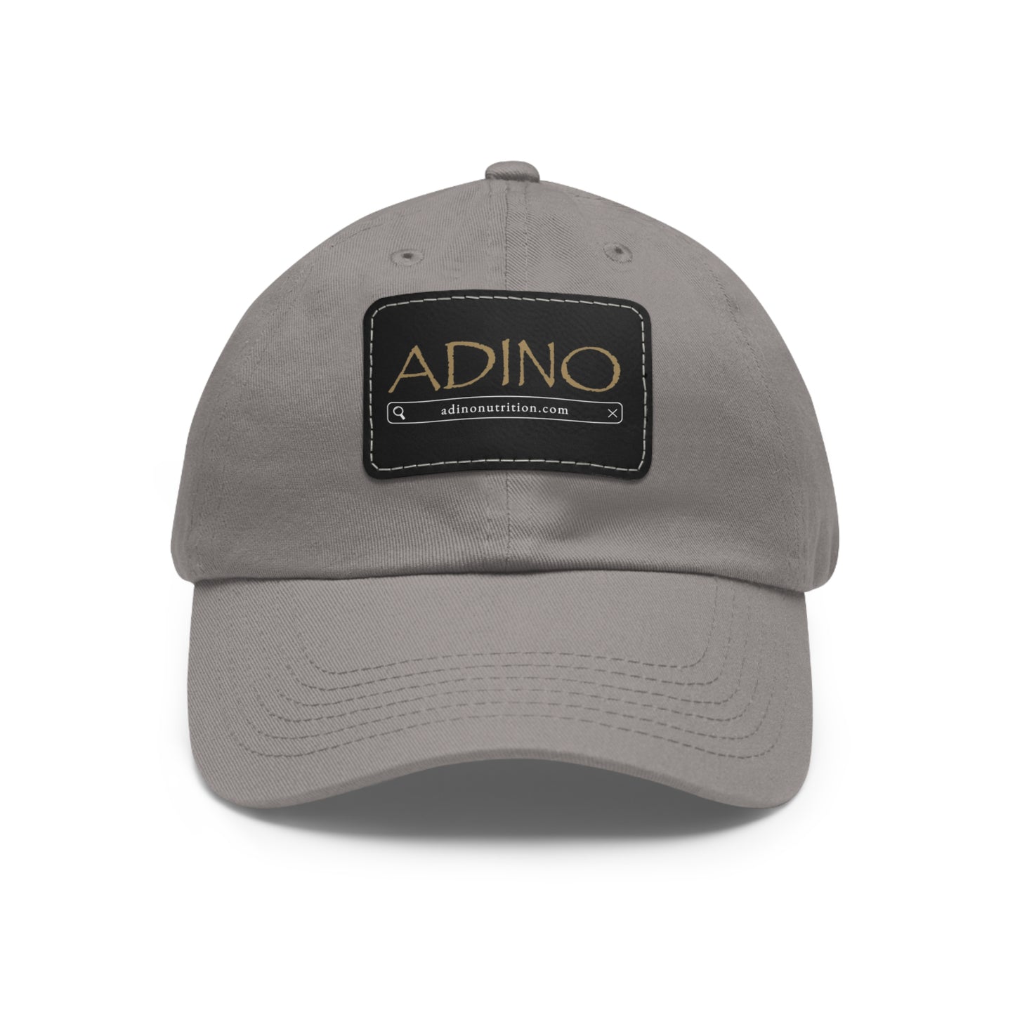 Dad Hat with Leather Patch (Rectangle)